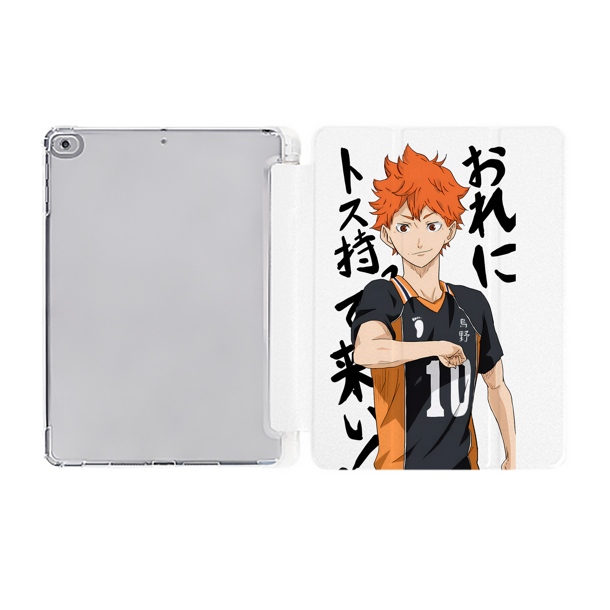 （画像用） ハイキュー!! Haikyu!! IPad ケース ペン収納付き 三つ折りスタンド PUレザー×シリコン 対応機種9.5/10.5/10.9インチ